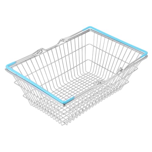 TOBBOMEY Einkaufskorb, Mini Aufbewahrungskörbe, Einkaufswagen, Spielzeug, Mini Markt Einkaufswagen, Spielzeug Lebensmittelkorb, Kleiner Korb, Küchenspielzeug Aufbewahrungskorb, Kleiner TOBBOMEY Einkaufskorb, Mini Aufbewahrungskörbe, Einkaufswagen, Spielzeug, Mini Markt Einkaufswagen, Spielzeug Lebensmittelkorb, Kleiner Korb, Küchenspielzeug Aufbewahrungskorb, Kleiner von TOBBOMEY