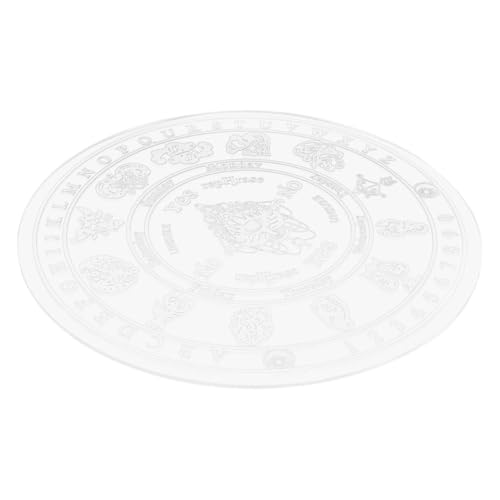 TOBBOMEY Acryl Wahrsageplatte Mit Gravierten Mustern Multifunktionales Pendelbrett Für Meditation Und Raumdekoration von TOBBOMEY