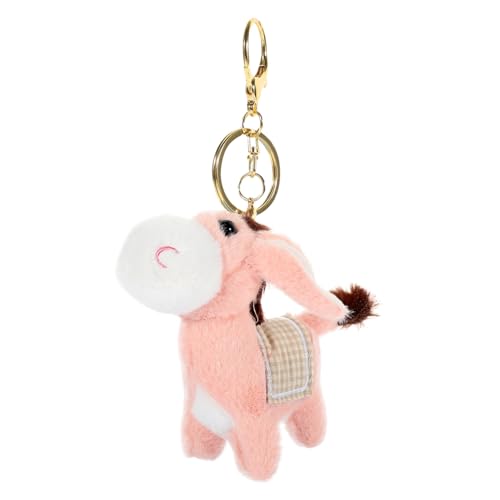 TOBBOMEY Esel Schlüsselanhänger, Plüsch Handtasche, Hängende Ornamente, Plüschpuppe, Hängende Dekoration, Plüsch Esel Anhänger, Plüsch Anhänger, Schöner Schlüsselanhänger, von TOBBOMEY
