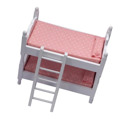 TOBBOMEY Handgefertigte Miniatur-Puppenhausmöbel im Maßstab 1:12 Mini-Etagenbett Puppen-Minibett sicher und realistisch TOBBOMEY Handgefertigte Miniatur-Puppenhausmöbel im Maßstab 1:12 Mini-Etagenbett Puppen-Minibett sicher und realistisch von TOBBOMEY
