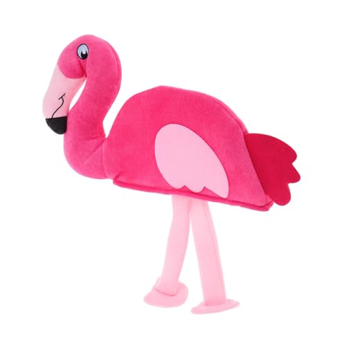 TOBBOMEY Flamingo Hut Für Damen Verspielte Kostüm Mütze Für Valentinstag Für Themenpartys Vielseitig Und Anpassbar Für Verschiedene Kopfgrößen Für Cosplay Und Festliche Anlässe von TOBBOMEY