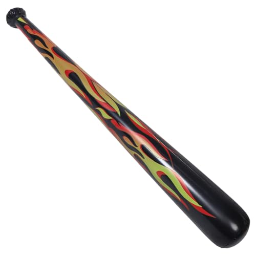 TOBBOMEY Flammenstab, Jumbo Sportball, Mini Baseballschläger Aus Holz, Sport Partygeschenke, Aufblasbarer Hammer, Baseball Goodie Bags, Gastgeschenke, Baseball Partyspiele, Plastikschläger von TOBBOMEY
