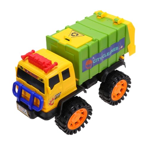 TOBBOMEY Frictionbetriebener Müllwagen für Langlebig Sicher Pull Back Lastwagen Umweltbewusstsein Fördernd Geburtstagsgeschenk Jungen Mädchen Ab Jahren Zufällige Farbe Zufällige Farbe von TOBBOMEY