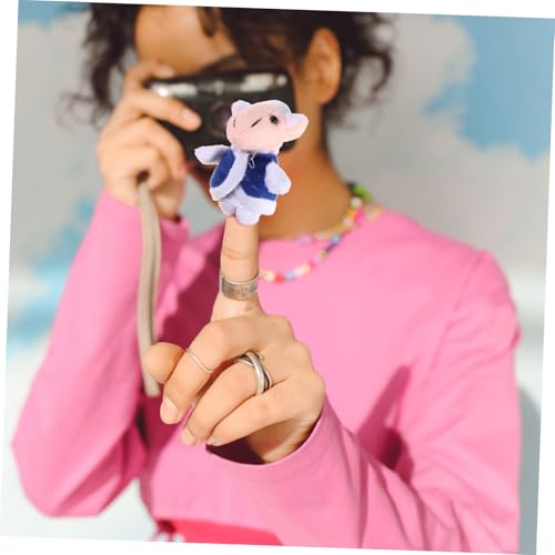 TOBBOMEY Geschichten Fingerpuppen Lustige Plüsch Tiere Wolf und Kleine Lämmer Weiche Handpuppen für Mädchen Jungen zum Erzählen und Rollenspiel von TOBBOMEY