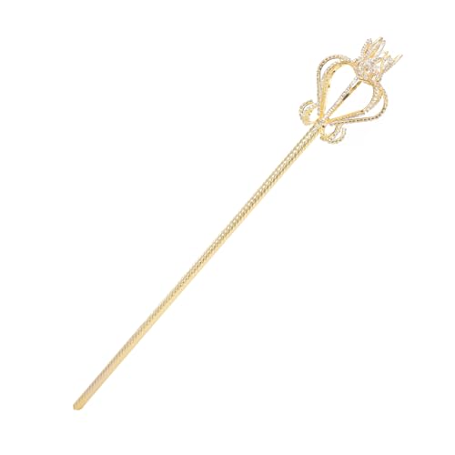 TOBBOMEY Goldener herzförmiger Fairy Zauberstab Cosplay Kostümzubehör für Mädchen Party Halloween mit klarem Design und wiederverwendbarem Material TOBBOMEY Goldener herzförmiger Fairy Zauberstab Cosplay Kostümzubehör für Mädchen Party Halloween mit klarem Design und wiederverwendbarem Material von TOBBOMEY