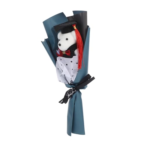 TOBBOMEY Graduation Plüschtier Bär mit Abschlussoutfit Niedliches Abschlussbouquet als Fotorequisite und für Freunde und Klassenkameraden Vielseitiges für Abschlussstufen TOBBOMEY Graduation Plüschtier Bär mit Abschlussoutfit Niedliches Abschlussbouquet als Fotorequisite und für Freunde und Klassenkameraden Vielseitiges für Abschlussstufen von TOBBOMEY