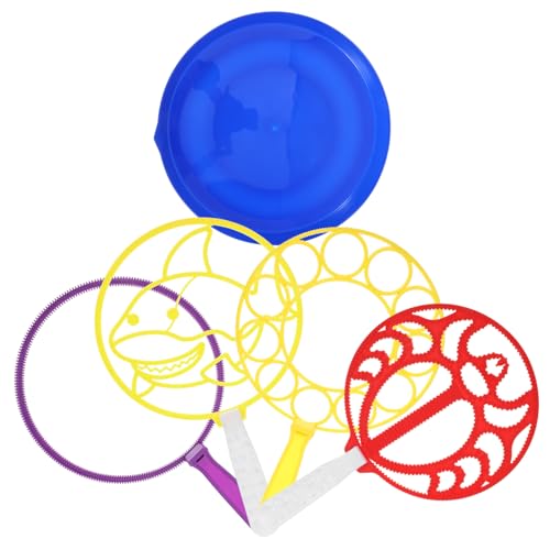 TOBBOMEY Großes Seifenblasen Verschiedenen Formen Langlebige Abs Bubble Wands und Tablett für Outdoor Spiel Kindergeburtstag Hochzeiten und Sommerpartys von TOBBOMEY