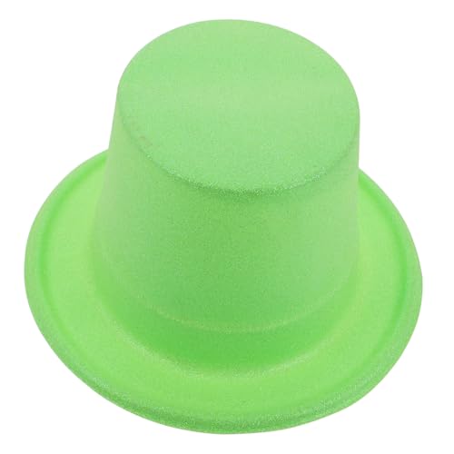 TOBBOMEY Zylinderhut Patricks Day Grüner Hut Irisches Kleeblatt Viktorianisches Kostüm Für Erwachsene von TOBBOMEY