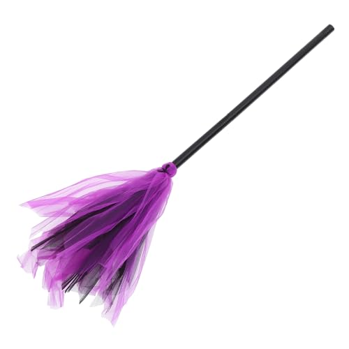 TOBBOMEY Halloween Hexenbesen Deko Besenstab Halloweenparty Requisit Abnehmbar Leicht Halloween Kostüm Zubehör für Cosplay und Bühnenhintergrund von TOBBOMEY