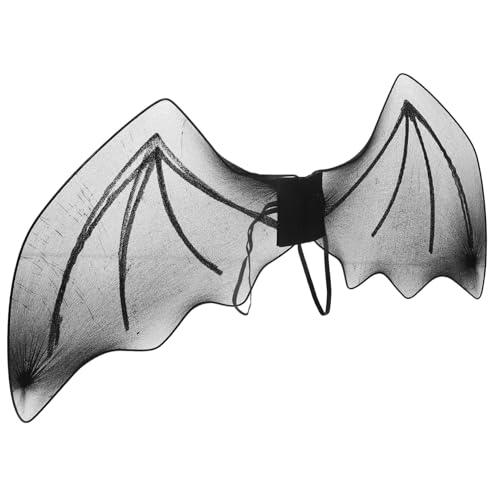 TOBBOMEY Halloween Kostüm Fledermausflügel aus Leichtem Polyester mit Zwei Trägern Schwarzes Cosplay Zubehör für Erwachsene für Halloween Theater und Bühnenauftritte TOBBOMEY Halloween Kostüm Fledermausflügel aus Leichtem Polyester mit Zwei Trägern Schwarzes Cosplay Zubehör für Erwachsene für Halloween Theater und Bühnenauftritte von TOBBOMEY
