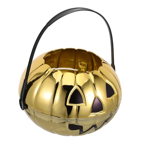 TOBBOMEY Halloween Kunststoff Kürbis Süßigkeitenkorb mit Henkel Tragbar und Geräumig Dekorativer Party Deko für Trick Treat und Halloween Feiern Klein TOBBOMEY Halloween Kunststoff Kürbis Süßigkeitenkorb mit Henkel Tragbar und Geräumig Dekorativer Party Deko für Trick Treat und Halloween Feiern Klein von TOBBOMEY