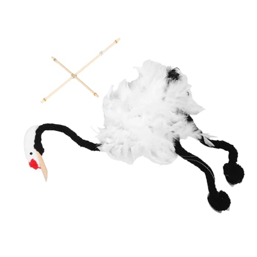 TOBBOMEY Handgefertigte Holzkranich Marionette mit Zugfaden Kreatives Tier aus Robustem Holz Handbemalt Traditionelles Handstring Design für und Fantasiespaß TOBBOMEY Handgefertigte Holzkranich Marionette mit Zugfaden Kreatives Tier aus Robustem Holz Handbemalt Traditionelles Handstring Design für und Fantasiespaß von TOBBOMEY