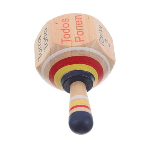 TOBBOMEY Handgefertigter Holzkreisel mit Drehbarem Gyro Design Tragbares DIY für Fördert Konzentration und Spaß bei Geburtstagsfeiern und Familienzusammenkünften von TOBBOMEY
