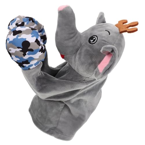 TOBBOMEY Handpuppenspiel Elefant Tierpuppe Handpuppen Tierhandpuppe von TOBBOMEY