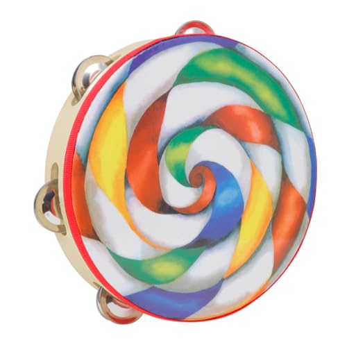 TOBBOMEY Handtrommel Buntes Tamburin für Frühpädagogisches Musikspielzeug zur Hörfähigkeit und Rhythmusgefühl Einreihiges Hand Percussion Instrument Geschenk TOBBOMEY Handtrommel Buntes Tamburin für Frühpädagogisches Musikspielzeug zur Hörfähigkeit und Rhythmusgefühl Einreihiges Hand Percussion Instrument Geschenk von TOBBOMEY