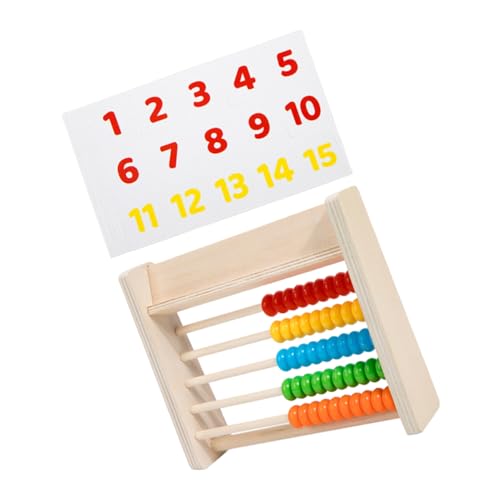 TOBBOMEY Holz Abakus Rechenrahmen Montessori Lernspielzeug für Gehirnentwicklung Mathe Rechenhilfe Pädagogisches Holzspielzeug Geschenk Jungen Mädchen Ab Jahren von TOBBOMEY