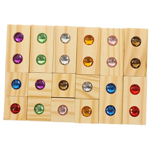 TOBBOMEY Holz Bausteine mit Glitzersteinen Montessori Edelstein Bauklötze Fördert Feinmotorik Farb Formerkennung Logisches Denken Kreatives Lernen TOBBOMEY Holz Bausteine mit Glitzersteinen Montessori Edelstein Bauklötze Fördert Feinmotorik Farb Formerkennung Logisches Denken Kreatives Lernen von TOBBOMEY
