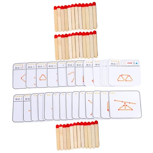 TOBBOMEY Holz Denkspiel Puzzle Jahre Montessori Lernspielzeug Konzentration Fördernd Farbenfrohes Robustes Holzspielzeug für Vorschulkinder von TOBBOMEY