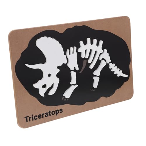 TOBBOMEY Holz Dinosaurier Fossil Puzzle für Jahre Edukatives Skelett Puzzle Langlebiges Montessori Fördert Kreativität und Kognitives Lernen mit Dinosaurier Thema von TOBBOMEY