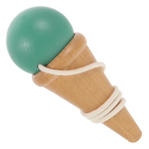 TOBBOMEY Holz Kendama Geschicklichkeitsspielzeug für Handkoordination Fördernd Motorisches Training Sicher und Langlebig für Schule und Freizeit Vielseitiges Hand Augenspielzeug von TOBBOMEY