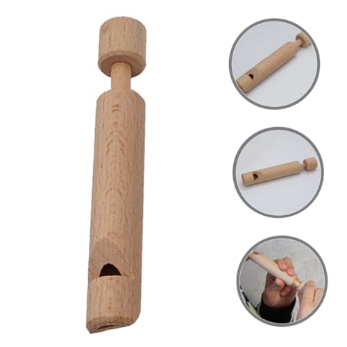 TOBBOMEY Holz Kinderflöte Push Pull Musikinstrument Pädagogisch Sicher Natürliches Holz DIY für Junge Mädchen Jungen Sensorischer Fähigkeiten von TOBBOMEY