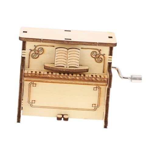 TOBBOMEY Holz Klavier Puzzle DIY Musikspieluhr Montessori Holzspielzeug für Ab Jahren Kinderfreundlich kein Kleber Fördert Kognitive Entwicklung Lernspielzeug und Geschenk von TOBBOMEY