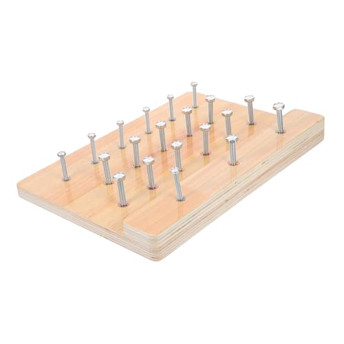 TOBBOMEY Holz Pegboard für Fingerfertigkeit und Handkoordination Effektives Trainingsgerät Handtherapie und Sensorischen Fähigkeiten TOBBOMEY Holz Pegboard für Fingerfertigkeit und Handkoordination Effektives Trainingsgerät Handtherapie und Sensorischen Fähigkeiten von TOBBOMEY