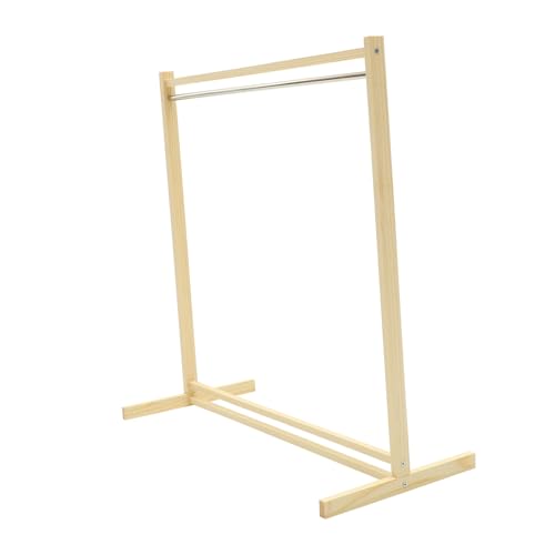 TOBBOMEY Holz Puppenkleiderständer Leicht Montierbarer Kleiderhalter für Puppenkleidung Robustes Naturholz zur Aufbewahrung von Kleidern Hosen und Oberteilen Praktisches Puppenschrank TOBBOMEY Holz Puppenkleiderständer Leicht Montierbarer Kleiderhalter für Puppenkleidung Robustes Naturholz zur Aufbewahrung von Kleidern Hosen und Oberteilen Praktisches Puppenschrank von TOBBOMEY