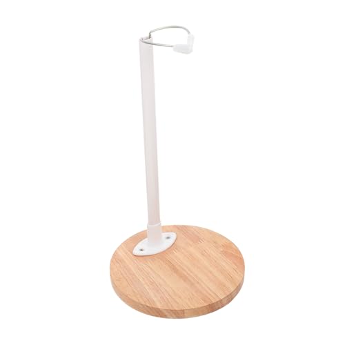 TOBBOMEY Holz Puppenständer Verstellbar Höhe Stabile Puppenhalterung für Puppenhaus Praktischer Spielzeugständer zur Puppenpräsentation Leicht und Platzsparend für Kinderzimmer und von TOBBOMEY