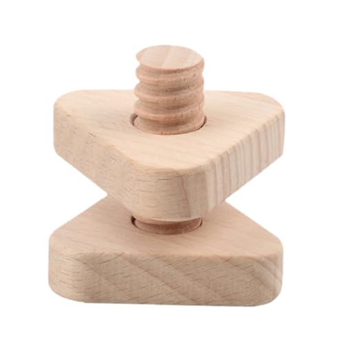 TOBBOMEY Holz Schraubspielzeug DIY Lernspielzeug Geometrische Formen Motorikspielzeug Ab Jahren Kreativität Logik und Feinmotorik von TOBBOMEY