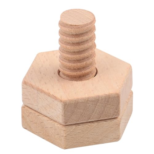 TOBBOMEY Holz Schraubspielzeug Montessori Lernspielzeug mit Nussmontage Geometrisches Formensortierspiel Kinderfreundlich Glatt Poliert Bruchfest Fördert Hand Auge koordination und TOBBOMEY Holz Schraubspielzeug Montessori Lernspielzeug mit Nussmontage Geometrisches Formensortierspiel Kinderfreundlich Glatt Poliert Bruchfest Fördert Hand Auge koordination und von TOBBOMEY