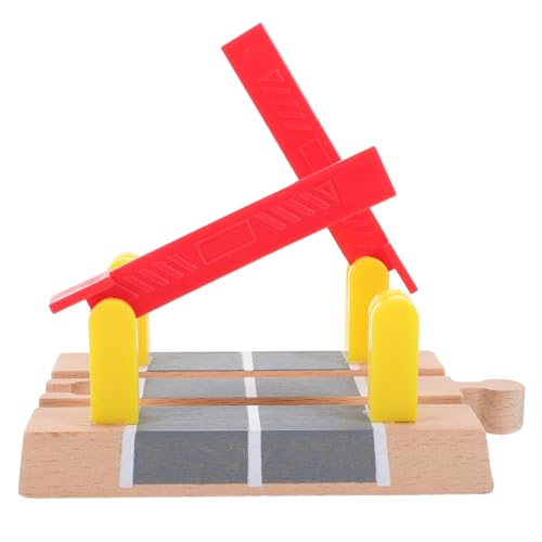 TOBBOMEY Holzbahn Zubehör Realistische Eisenbahn Schranke Absperrung aus Holz und Spielende Absperrung für Kinderspiel Fördert Motorische Fähigkeiten und Kognitive Entwicklung TOBBOMEY Holzbahn Zubehör Realistische Eisenbahn Schranke Absperrung aus Holz und Spielende Absperrung für Kinderspiel Fördert Motorische Fähigkeiten und Kognitive Entwicklung von TOBBOMEY