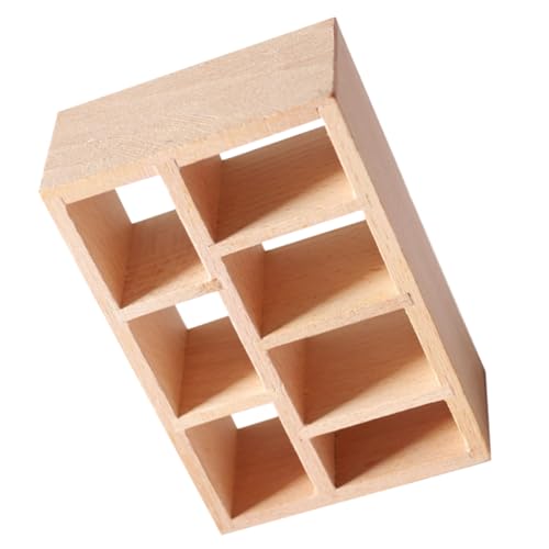 TOBBOMEY Miniatur Bücherregal Für Puppenhaus Maßstab Zubehör Für Kinderzimmer Und Wohnzimmer Langlebig Und Leicht Perfektes von TOBBOMEY