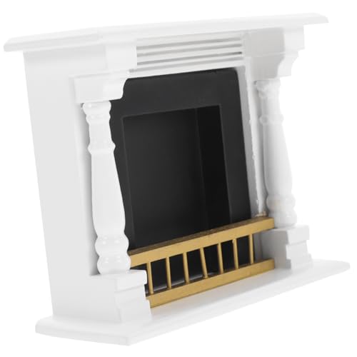 TOBBOMEY Holzmöbelmodell Haus Puppe Miniaturen Mini-Simulationsmöbel Mini -Kamin Mini - Mini Möbel Kaminmodell Miniatur Mini-Kamin Miniatur-Möbelzubehör winzige Möbel von TOBBOMEY
