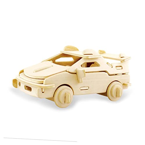 TOBBOMEY Holzpuzzle Auto Bausatz für Kreatives Lernspielzeug Intelligenz und Kreativität Realistisches Design aus Holz für Junge Mädchen von TOBBOMEY