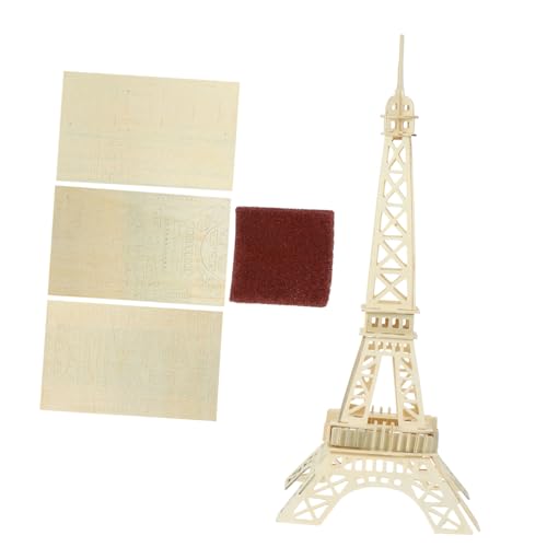 TOBBOMEY Holzpuzzle Eiffelturm für DIY Bastelspielzeug Lernspielzeug Geschicklichkeit und Umweltfreundliches Holzmaterial Kreatives Puzzle für Zuhause und Büro von TOBBOMEY