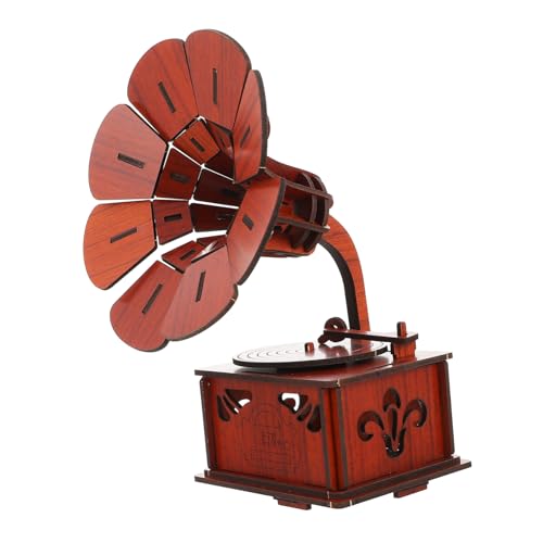 TOBBOMEY Holzpuzzle Gramophon Modell Bausatz Vintage Design Lernspielzeug DIY Puzzle Handgemacht Pädagogisches für Jungen Mädchen Ab Jahren TOBBOMEY Holzpuzzle Gramophon Modell Bausatz Vintage Design Lernspielzeug DIY Puzzle Handgemacht Pädagogisches für Jungen Mädchen Ab Jahren von TOBBOMEY