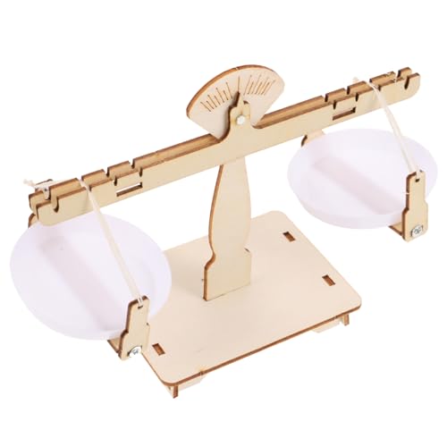 TOBBOMEY Holzwaage DIY Bausatz Balance Modell Lernspielzeug für Kreatives Experimentieren Montessori Lernhilfe Ab Jahre Sicher und Pädagogisch Wertvoll von TOBBOMEY