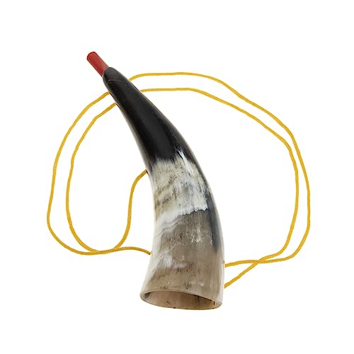 TOBBOMEY Horn aus Naturhorn Robustes mit Starkem für Sportfans und Cheerleading Handlich mit Trageband Farblich Sortiert Zufällige Farbe Zufällige Farbe von TOBBOMEY