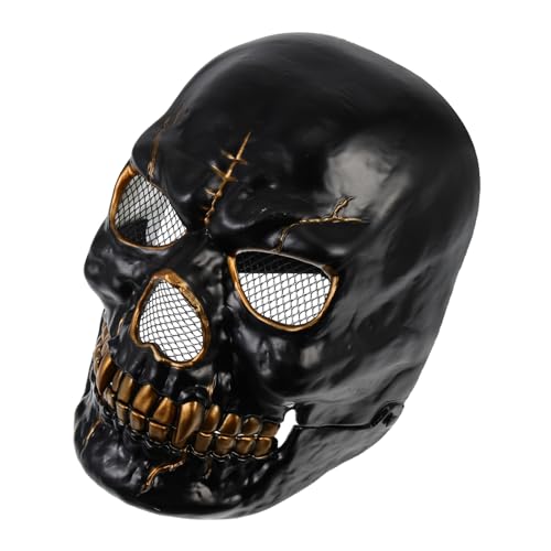TOBBOMEY Horrormaske Schädel Halloween Vollgesichtsmaske Gruselige Cosplay Maske Beweglicher Mund für Halloween Party Karneval Maskerade Erwachsene TOBBOMEY Horrormaske Schädel Halloween Vollgesichtsmaske Gruselige Cosplay Maske Beweglicher Mund für Halloween Party Karneval Maskerade Erwachsene von TOBBOMEY