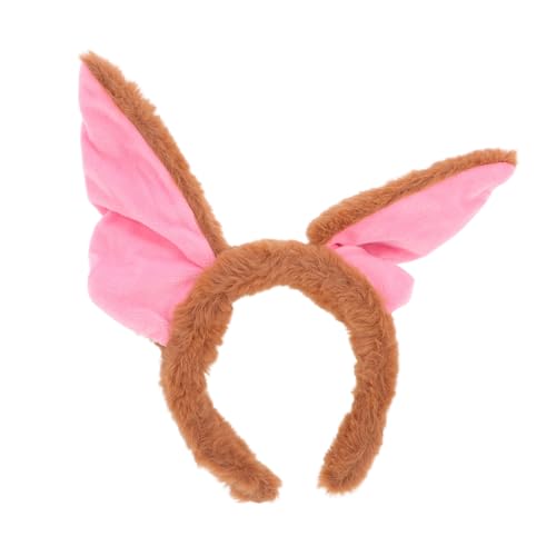 TOBBOMEY Hundekostüm Stirnband mit Spitzenohren für Süßes Kostümzubehör für Halloween Karneval und Cosplay Weiches Haaraccessoire für Fotos und Besondere Anlässe von TOBBOMEY