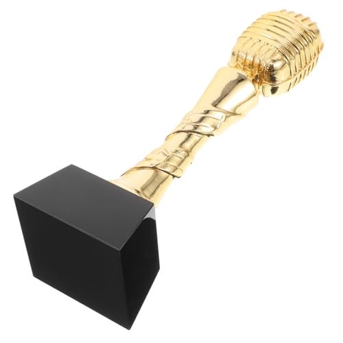 TOBBOMEY Imitation Mikrofon Trophäe Musik Anerkennung Award Trophäe Award Musik Trophäe TOBBOMEY Imitation Mikrofon Trophäe Musik Anerkennung Award Trophäe Award Musik Trophäe von TOBBOMEY