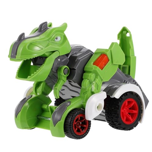 TOBBOMEY Inertiales Dinosaurier Auto Pull Back Fahrzeug Grün Modell Lernspielzeug für Jungen Draußen von TOBBOMEY
