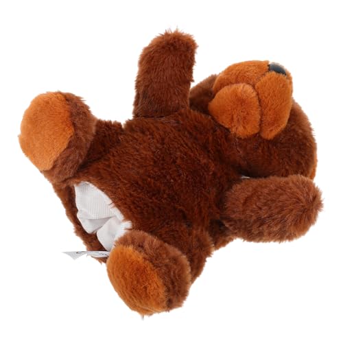 TOBBOMEY Interaktive Handpuppe Bär aus Plüsch für Kreatives Puppentheater Realistische Handpuppe für Erwachsene Farbenfrohes Stofftier Koordination und Fantasievollem Geschichtenerzählen von TOBBOMEY