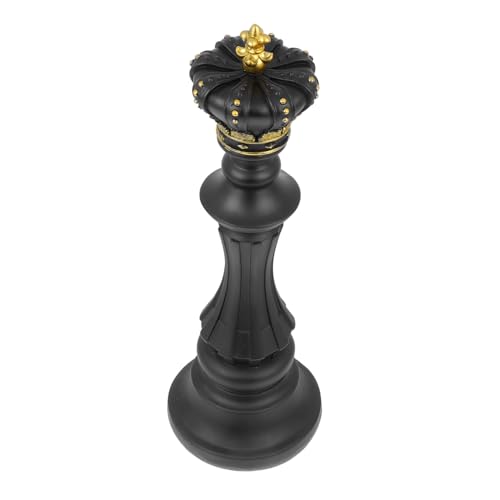 TOBBOMEY Internationale Schachfigur Deko aus Kreativem Resin Mittelgroßer Schwarzer König Stilvolle Wohnraumdekoration Kunstvoll Gestaltetes Harzornament für Büro und Zuhause TOBBOMEY Internationale Schachfigur Deko aus Kreativem Resin Mittelgroßer Schwarzer König Stilvolle Wohnraumdekoration Kunstvoll Gestaltetes Harzornament für Büro und Zuhause von TOBBOMEY