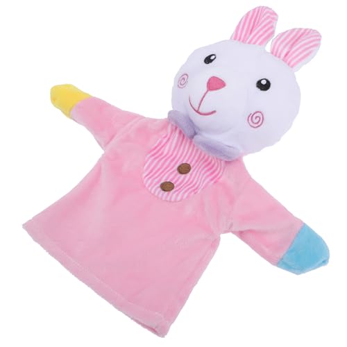 TOBBOMEY Kaninchen Handpuppe, Handpuppe Für Kinder, Puppen Für Kleinkinder, Kinderpuppen, Tierspielzeug, Handpuppen Für Kinder, Pädagogische Handpuppe, Puppen Für Erwachsene, von TOBBOMEY