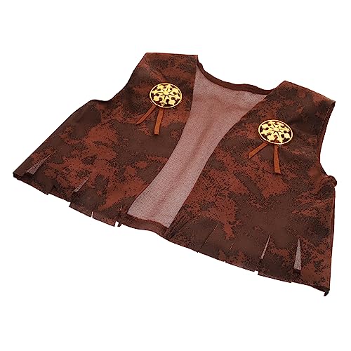 TOBBOMEY Karnevalskostümweste Für Kinder, Western Themenweste, Coole Weste Für Kinder, Rollenspielanzug, Wilde Weste Für Kinder, Partygeschenk, Alltagskleidung, Weste Für Kinder, Wildwest TOBBOMEY Karnevalskostümweste Für Kinder, Western Themenweste, Coole Weste Für Kinder, Rollenspielanzug, Wilde Weste Für Kinder, Partygeschenk, Alltagskleidung, Weste Für Kinder, Wildwest von TOBBOMEY