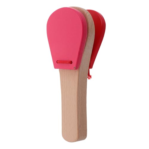 TOBBOMEY Kastagnetten mit Langem Griff aus Holz Orff Musikinstrument für Kleinkinder Pädagogisches Rhythmusspielzeug zur Frühen Musikalischen Robust und Griffig für Musikunterricht und TOBBOMEY Kastagnetten mit Langem Griff aus Holz Orff Musikinstrument für Kleinkinder Pädagogisches Rhythmusspielzeug zur Frühen Musikalischen Robust und Griffig für Musikunterricht und von TOBBOMEY