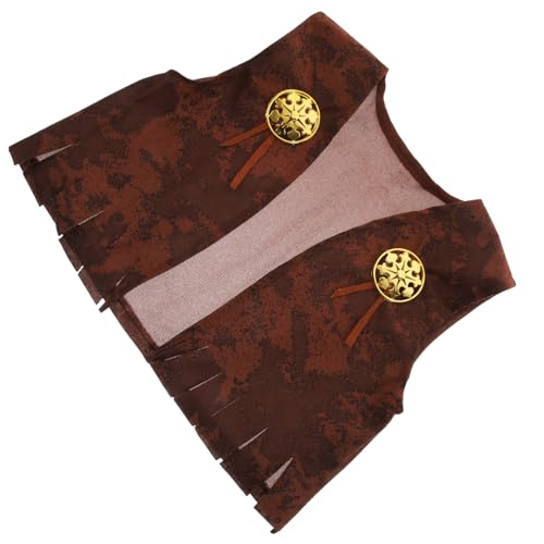 TOBBOMEY Kinder Cosplay Kleidung Für Party Kinder Wild West Kostüm Zubehör Kinder Cosplay Kostüm Wilde Weste Kinder Karneval Party Kostüm Partygeschenk Alltagskleidung Weste Kinderkostüm von TOBBOMEY