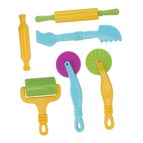 TOBBOMEY Knete Werkzeug Bunt Ungiftig Clay Tools Zubehör für Ab Jahren mit Praktischen Formen und Extruder für Kreatives und Lernspaß im Kindergarten von TOBBOMEY
